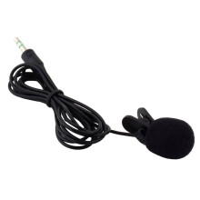 Universal 3.5mm Plug Lapel Tie Mini Clip-on Microphone for Network Interview