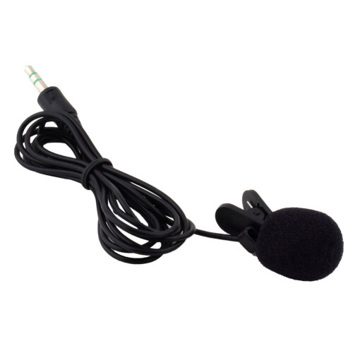 Universal 3.5mm Plug Lapel Tie Mini Clip-on Microphone for Network Interview