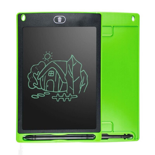 (Green) 8.5'' Digital LCD Writing Drawing Tablet Pad Graphic Boards Notepad Writer Kids