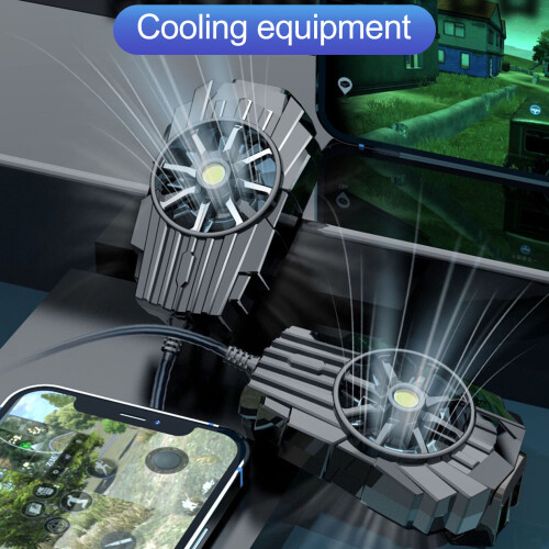 Universal Quick Cooling Radiator USB Cooler System Cooling Fan Gamepad Holder for Mobile Phone