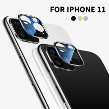 Livecity (Silver, for iPhone 11 Pro Max) Metal Anti-fingerprint Phone Camera Lens Protective Cover for iPhone 11 Pro Max