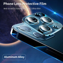Livecity (Black, for iPhone 13 Mini) Phone Lens Protective Film Anti-scratch Good Hardness Ultra-thin Smart Phone Rear Camera Dust-proof Protector for