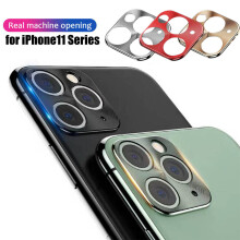 Livecity (Red, for iPhone 11 Pro Max) Metal Mobile Phone Back Camera Lens Cover Protective Ring for iPhone 11 Pro Max