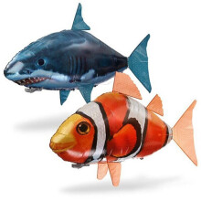 Remote Control Shark Clownfish Toys Air Swimming Fish RC Animal Toy Infrared RC Fly Air Balloons Toy Gifts Party Decoration