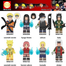 8PCS/SET Naruto MiniFigure Fit Lego Building Block Kids Toy