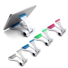 (pink) Portable Foldable Mobile Phone Holder Car Mount Cell Tablet Anti-Slip Ipad Desktop Stand Holder