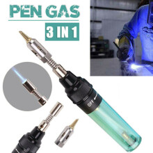 3in1 Mini Portable Alkane Gas Soldering Iron Pen Torch Welding Tool Cordless Kit