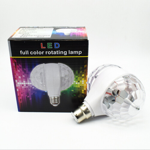 (B22) Double-headed LED Rotating Bulb Disco Lamp Crystal Ball Stage Light Bulb