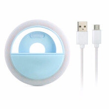 KELUOFU (Blue) 36 LED Portable Light Night Phone Flash Light Led Camera Clip-on Mobile Phone Selfie Ring Light Video Usb Charging For All Phone