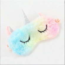 (Colorful) Unicorn Sleeping Mask, Cartoon Travel Girl Eye Mask, Blackout Eye Mask