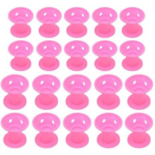 20 Pieces Mushroom Rubber Curling Iron,Curly Hair Care DIY Modeling Tool,No Heat Hair Styling Tool,Women DIY Tools,Her Rubber Curling Iron,Easy