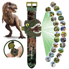 (Tyrannosaurus) Kids Electronic Projection Watches Digital Childrens Watch 24 Projection 3D Cartoon Watches Spider Man