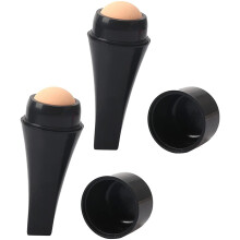 N\A 2 Pieces Oil Absorbing Facial Rollers Oil-Absorbing Volcanic Stone Face Rollers Portable Mini Rolling Stones for At-Home/On-The-Go