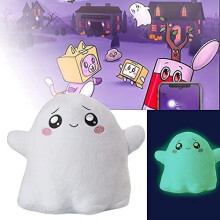 Luminous Lankybox Plush, Florescent Plush Foldable Doll,Foxy and Boxy and Rocky and Ghosty and Sticky n' Canny Plush Toys Removable ,Childre