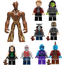 (9pcs) 9Pcs/Set Guardians Of The Galaxy Minifigures Toys Building Blocks Compatible