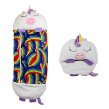 (Children's cartoon sleeping bag birthday gift plush doll pillow boy girl warm soft lazy sleeping bag) Children's cartoon sleeping bag birthday gift p
