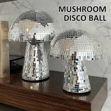 (A?11*8*8cm?) Disco Mushroom Balls Disco Mirror Glitter Ball Home Party Dance Stage Prop Decor