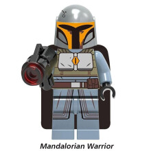 (Grey Mandalorian) 6Pcs/Set Star Wars Minifigures Buliding Blocks Figures Model Toy Kids Gift