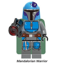 (Blue Mandalorian) 6Pcs/Set Star Wars Minifigures Buliding Blocks Figures Model Toy Kids Gift