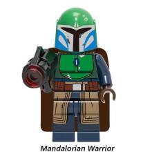 (Green Mandalorian) 6Pcs/Set Star Wars Minifigures Buliding Blocks Figures Model Toy Kids Gift