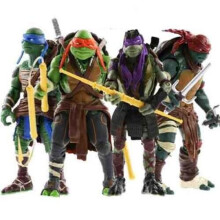 4Pcs Teenage Mutant Ninja Turtles Movie TMNT Action Figures Toys Kids Gift
