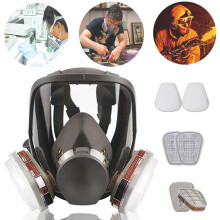 Full Face Gas Mask, Chemical Vapor Paint Spray Respirator, 95% Filter