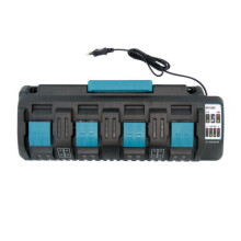 4 Port 14.4V-18V For Makita DC18SF RCT LXT Li-ion Dual High FAST Battery Charger