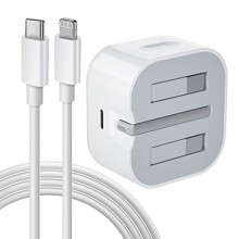 iPhone Charger Cable and Plug, iPhone Fast Charger 20W PD 3.0 USB C Wall Charger Plug with 1M iPhone Fast Charging Cable USB C Fast Charger Compa