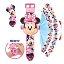 (EE) Paw Patrol Projection Watch Cartoon Model Big Head Puppy Flip Electronic Chase Marshall Patrulla Canina Dog Watch