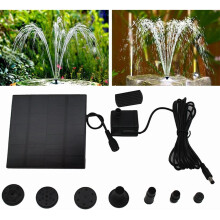 Solar Powered Water Pump Solar Panel Feature Garden Pond Fountain 1.8W