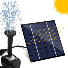 Solar Power Water Pump Garden Fountain 1.8W Pond Pool Mini Fountain