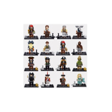 16PCS Pirates of the Caribbean Minifigures Toys Fit Lego Kids Toy Best Gifts