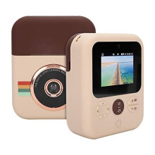 Mini gift print camera, 12 megapixel HD digital instant camera with IPS color screen, DIY graffiti instant print camera, 1500 mAh battery