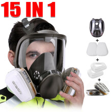 Full Face Mask Safety Dust Face Cover Reusable 15 In 1 Respirator Mask