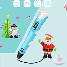 (Blue) 3D Printing Pen With Usb Drawing Pen Stift PLA Filament For Kid Child Education