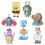 7pcs/set Building Blocks SpongeBob SquarePants Kids Figure Toy Bricks 1