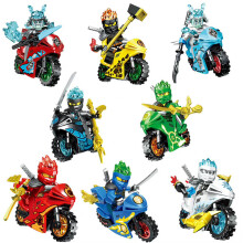 Ninjago Masters Motorcycle Lego Minifigures Building Blocks Toys Kids Children's Educational Toy Gift