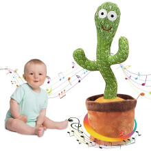 Ava's Toys Dancing Cactus Voice Recorder Baby Toys- Talking Cactus Toy,Toys for Boys and GirlsSinging Cactus Record and Repeatl Toy Learning Toys