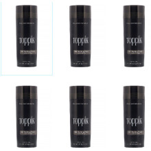 (DARK BROWN) Toppik Hair Building Fibres | 27.5g (pack of 6)