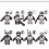 8pcs Star Wars Clone Trooper Cody Rex Commander fit Lego Minifigures 1