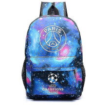 Star Paris Uefa Champions League Shoulder Bag Fan Backpack Student Schoolbag Storage Bag_x