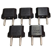 5 Pcs Us Usa To Eu Euro Europe Ac Power Converter Travel Adapter Charger Plugs