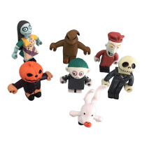7pcs/set The Nightmare Before Christmas Jack Skellington Figure Toy Decoration Gifts