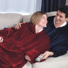 (Black) Oversized Blanket Hoodie, Wearable Hooded Blanket, Soft Sherpa Fleece Snuggle Blanket Hoodie Adult, Warm Throw Blanket Sweatshirt Robe for Wom