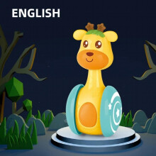 Baby Tumbler Roly-Poly Toy Sliding Cartoon Giraffe Rattles Running Sweet Bell Learning Educational Infant Toys