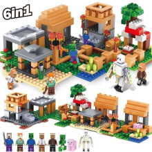 The Illager Raid Village Building Set Minecraft My World Series Toys
