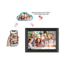 (black, UK Plug) WiFi Frameo Digital Photo Frame 10.1" Smart Digital Picture Fram HD Screen Gift Pack