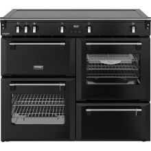 Stoves Richmond Deluxe 110cm Electric Range Cooker with Induction Hob - Black - A/A/A Rated