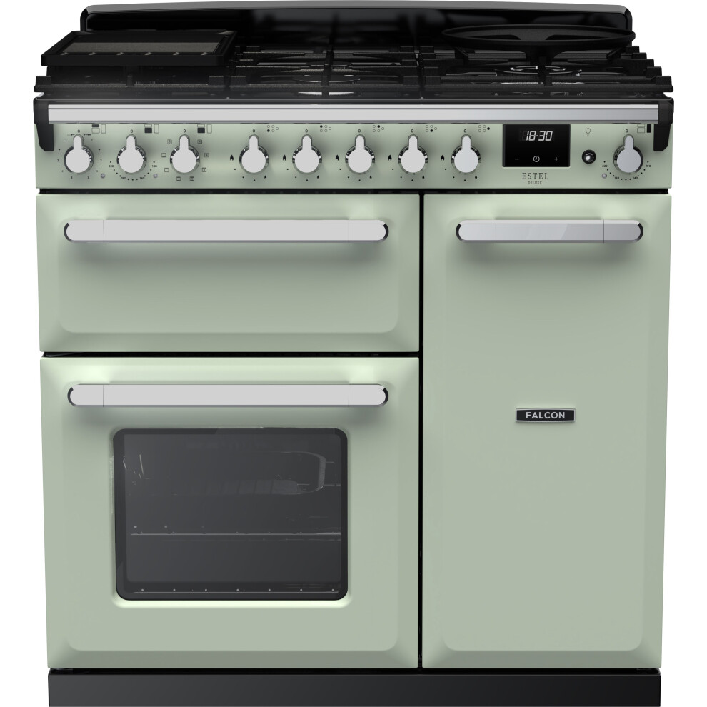 Rangemaster ESDL90DFPMNT/CM1 Estel Deluxe 90cm Dual Fuel Mint - Image 6