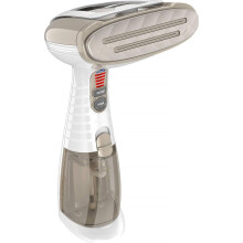 Conair Turbo ExtremeSteam GS59X Handheld Garment Steamer - White/Gold, 1875W, 5 Steam Settings, Ceramic-Coated Aluminum Soleplate, 3-in-1 Attachment
